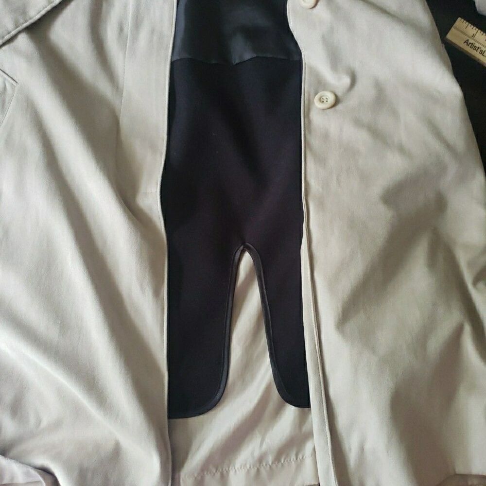 Appleseed Jacket Size Medium Coat Full Zipper Beige Cream Classic Timeless - Picture 5 of 11